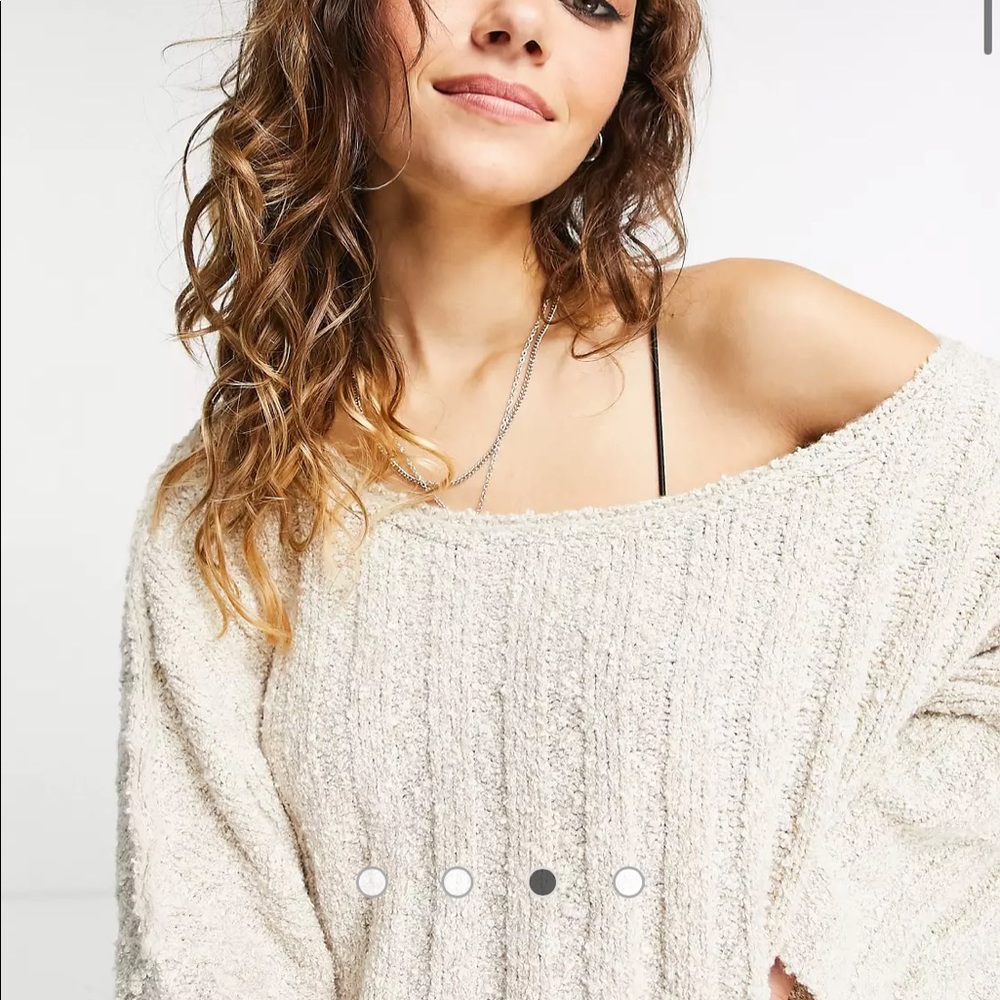 Free People Good Day Cropped Rib Sweater
